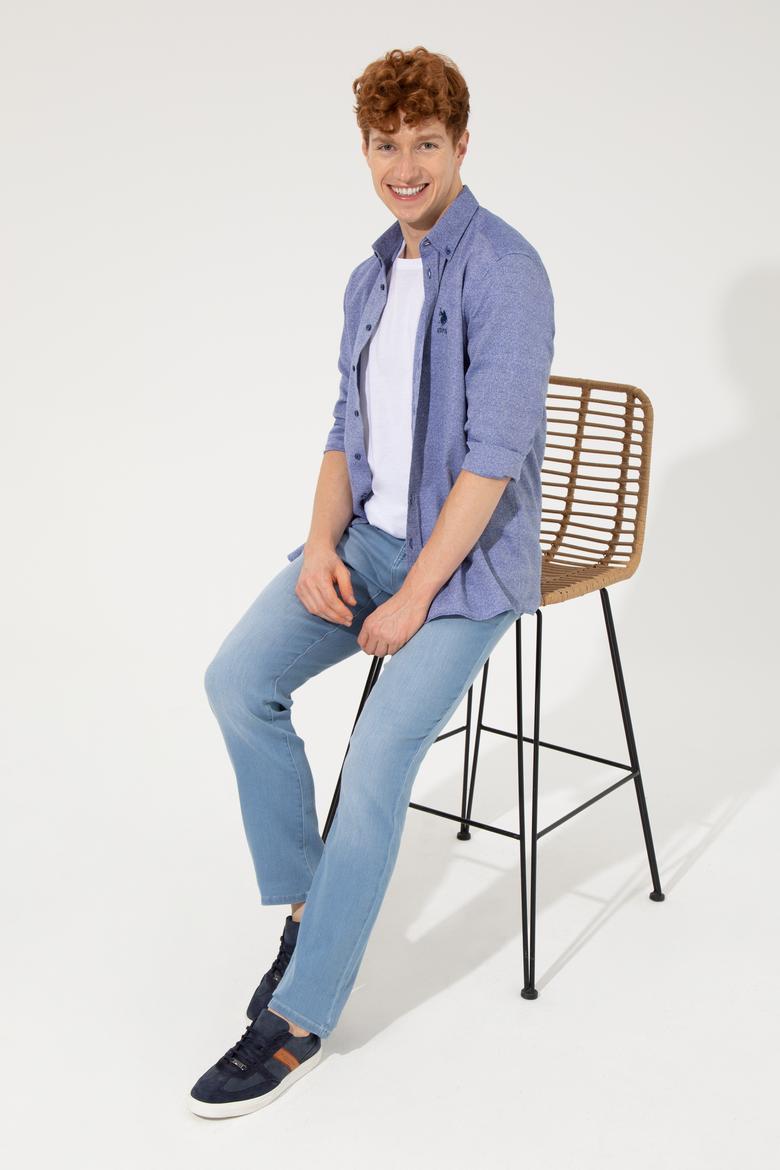 Erkek Açık Mavi Jean Pantolon - 50249641053