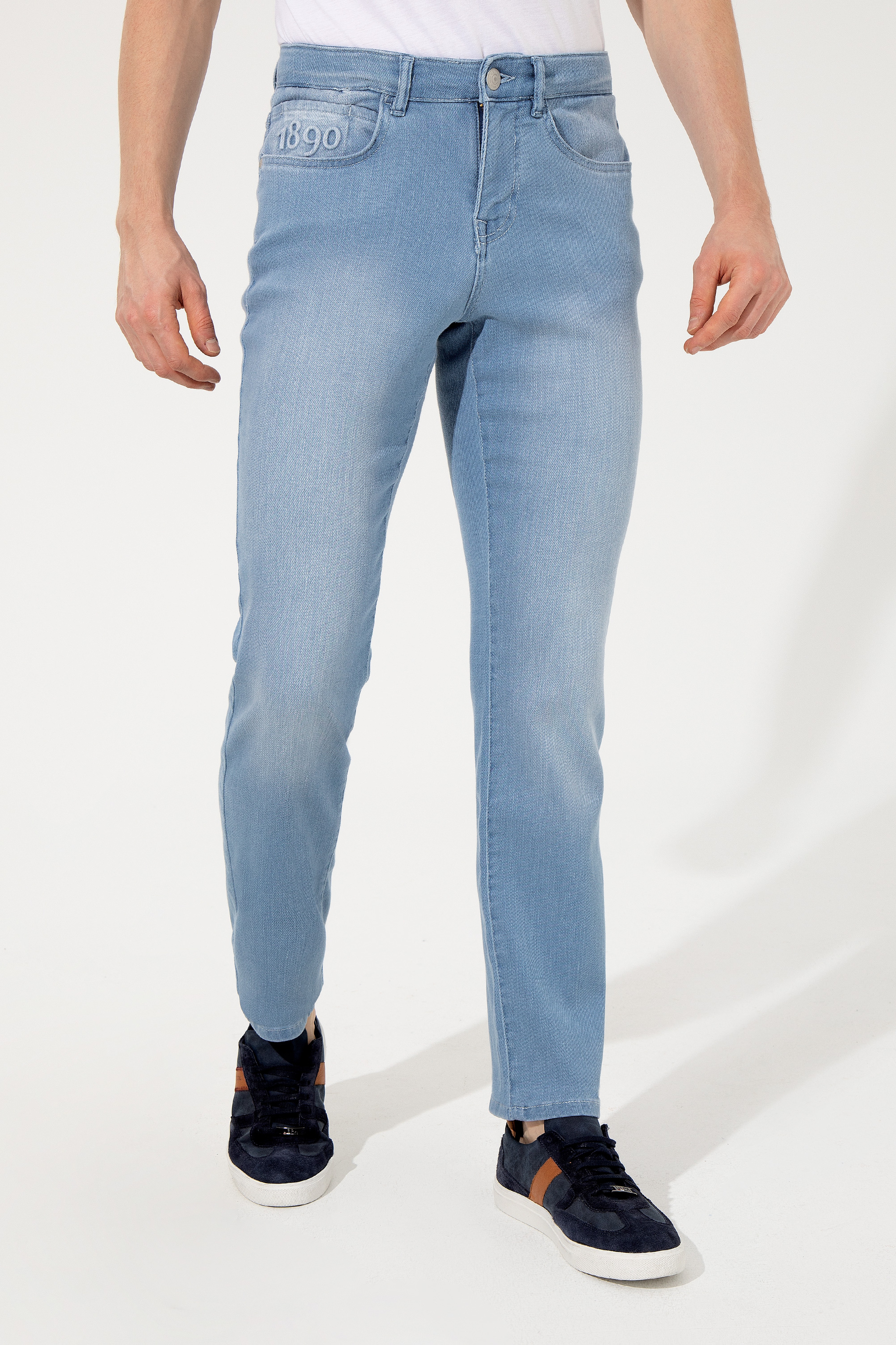 Erkek Açık Mavi Jean Pantolon - Image 2