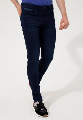 Erkek Mavi Denim Pantolon - 50247448051