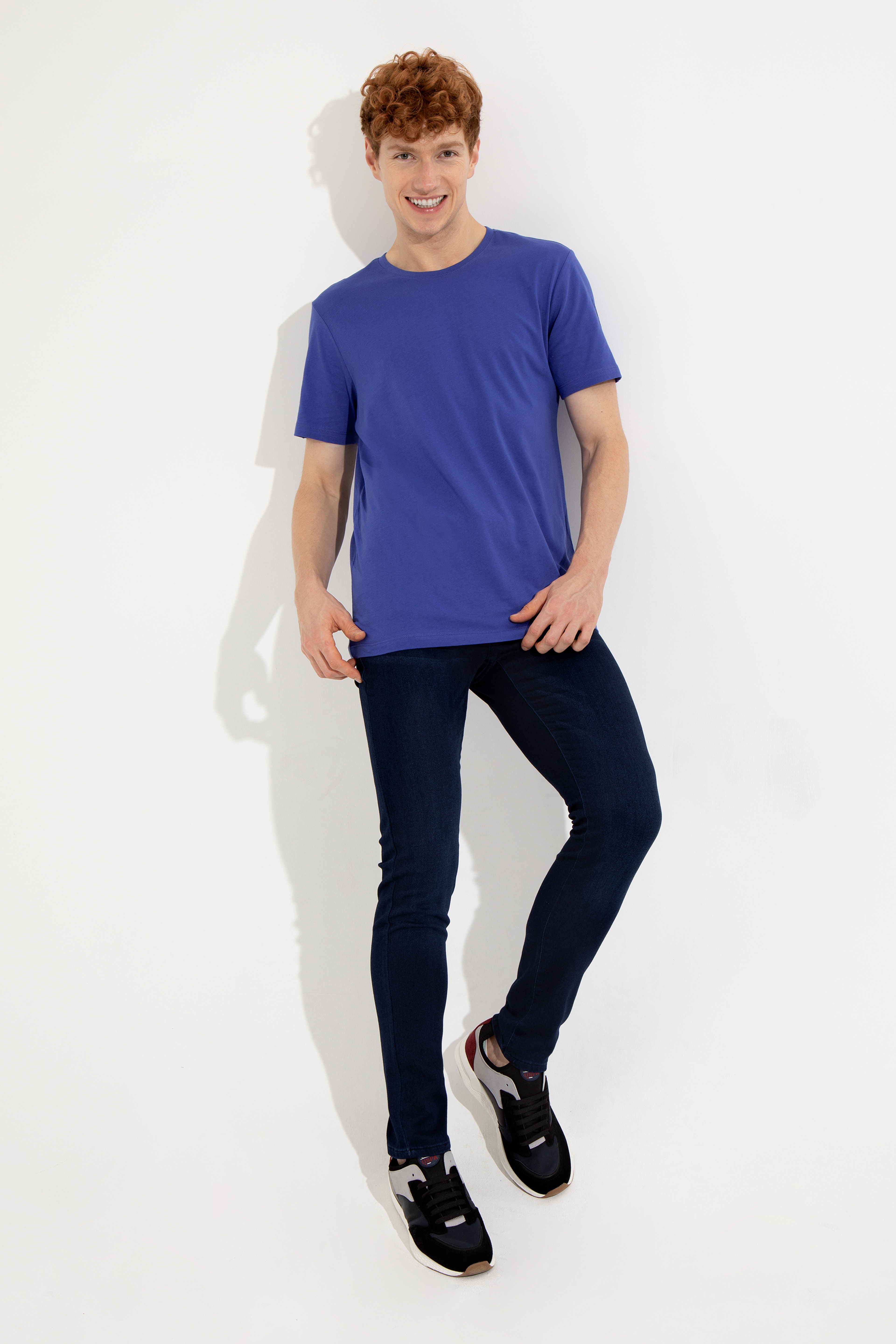 Erkek Mavi Denim Pantolon - Image 3