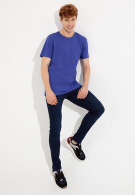 Erkek Mavi Denim Pantolon - 50247448051