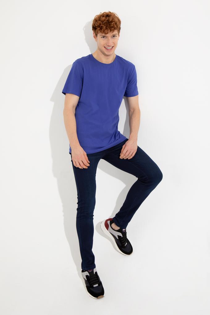 Erkek Mavi Denim Pantolon