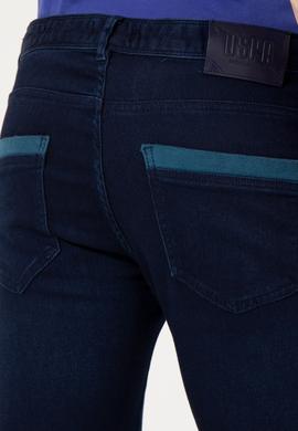 Erkek Mavi Denim Pantolon - 50247448051