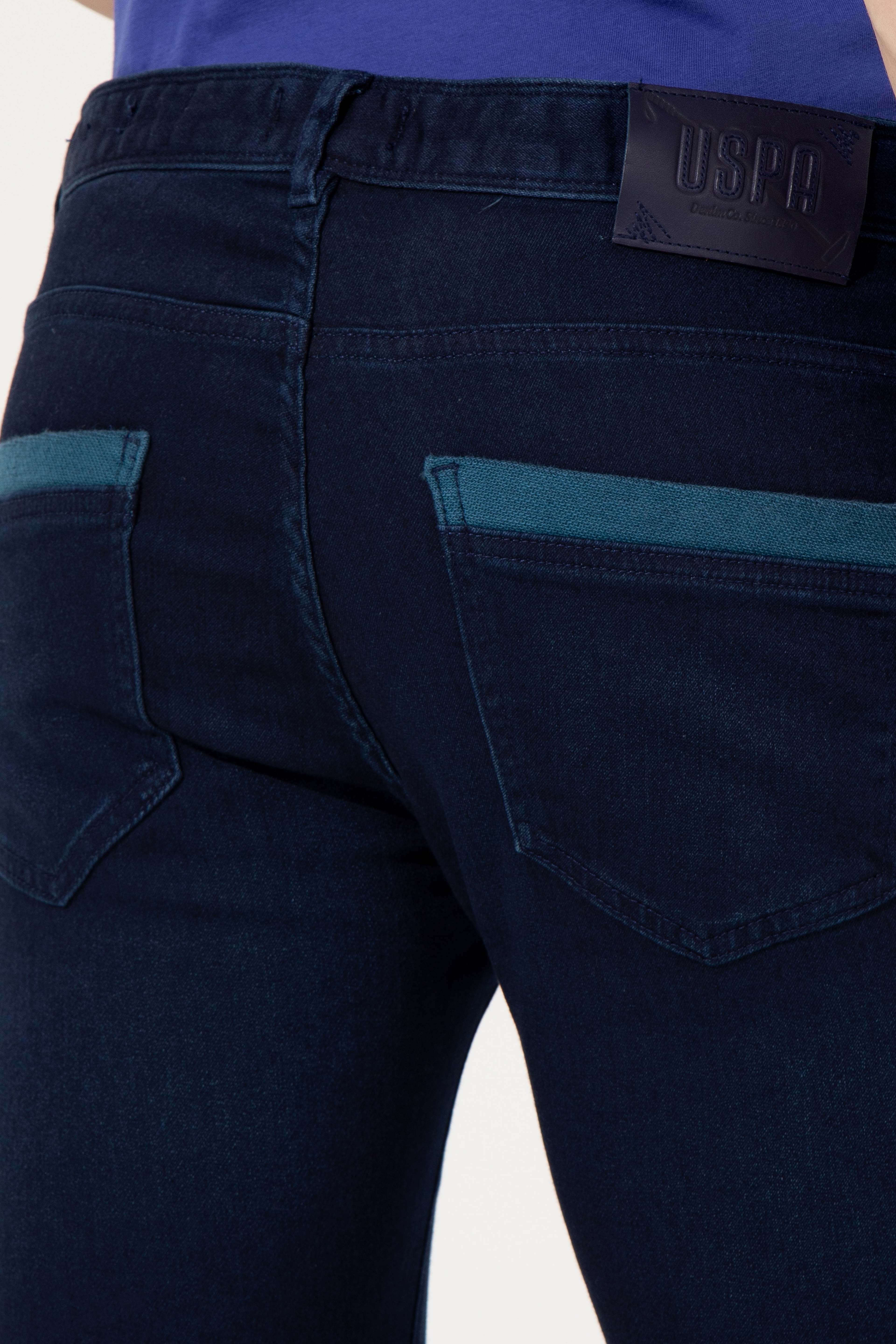 Erkek Mavi Denim Pantolon - Image 7