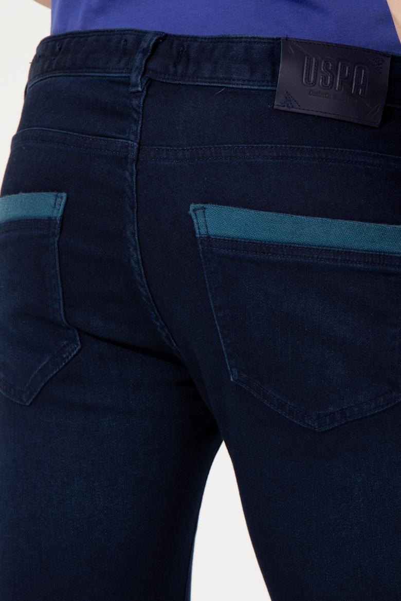 Erkek Mavi Denim Pantolon - 50247448051