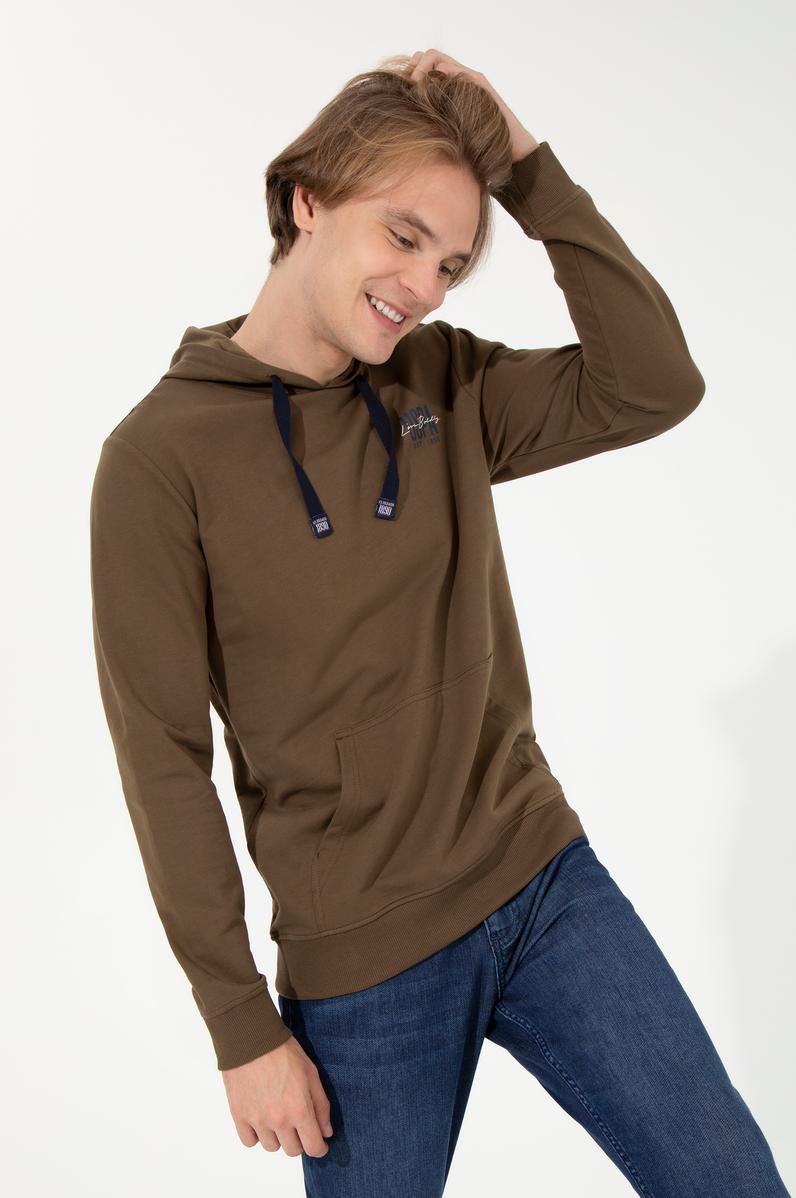 Erkek Coconut Kapüşonlu Basic Sweatshirt