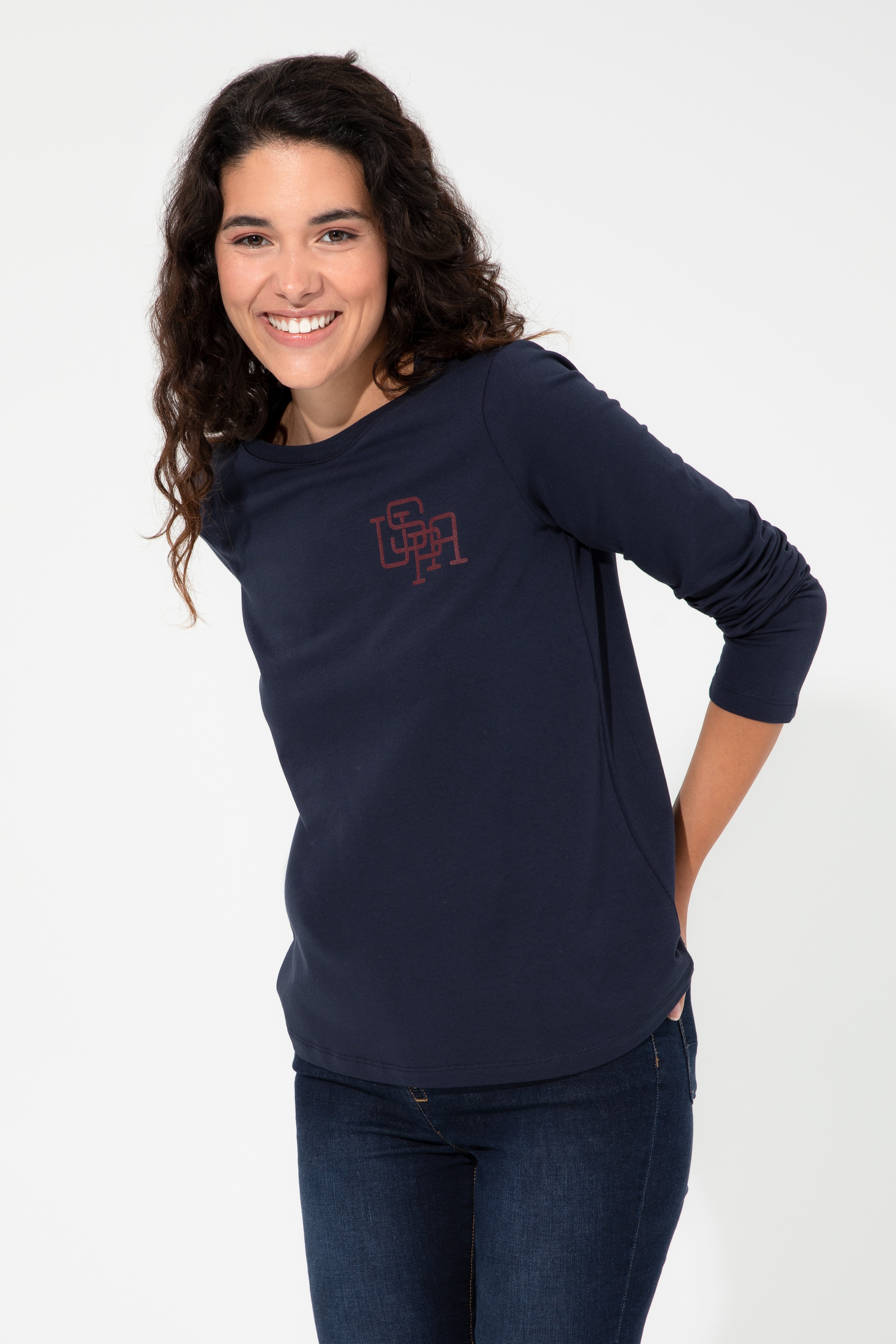Kadın Lacivert Sweatshirt - Image 1