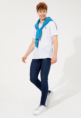 Erkek Mavi Denim Pantolon - 50247268003