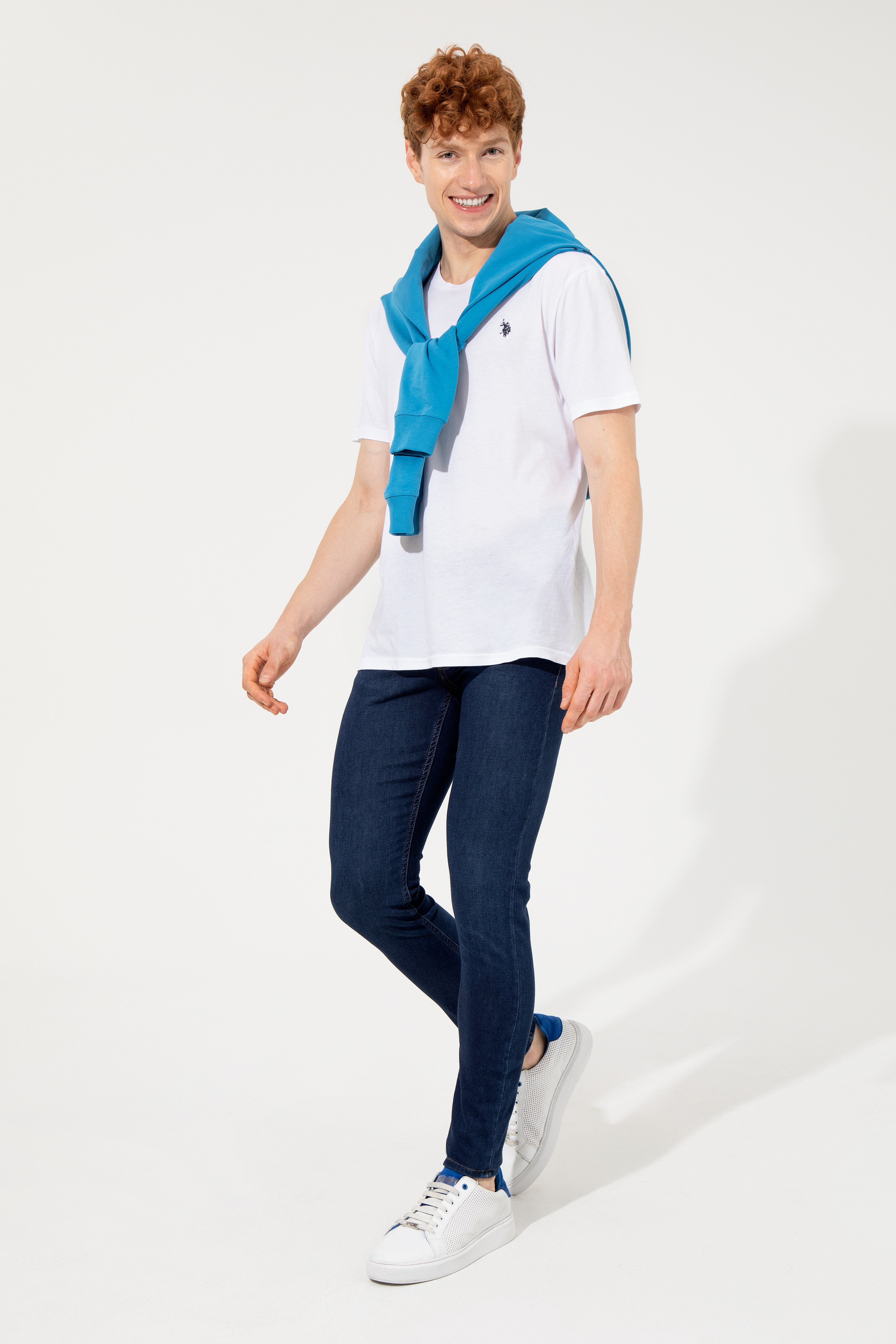 Erkek Mavi Denim Pantolon - Image 1