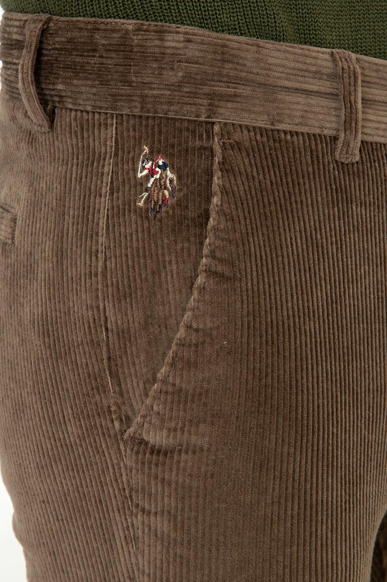 Erkek Kahverengi Kanvas Pantolon