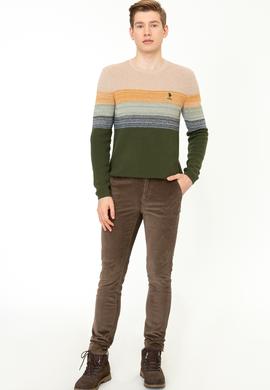 Erkek Kahverengi Kanvas Pantolon - 50236934012