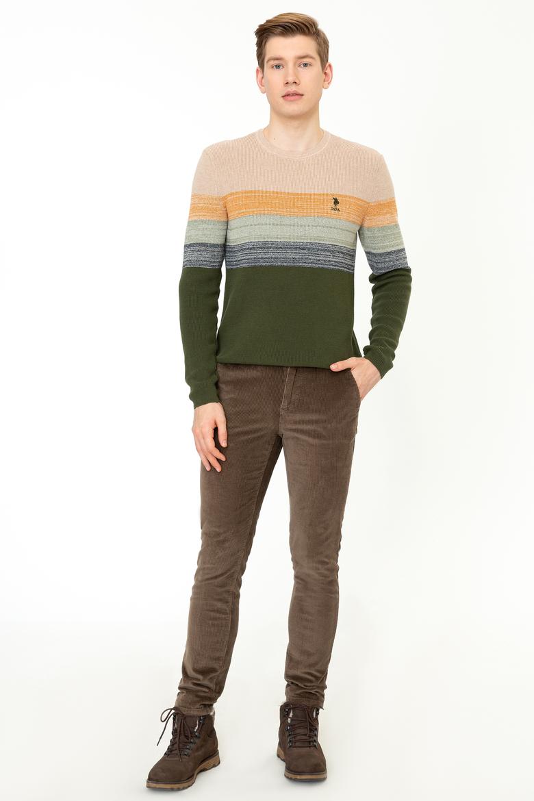 Erkek Kahverengi Kanvas Pantolon