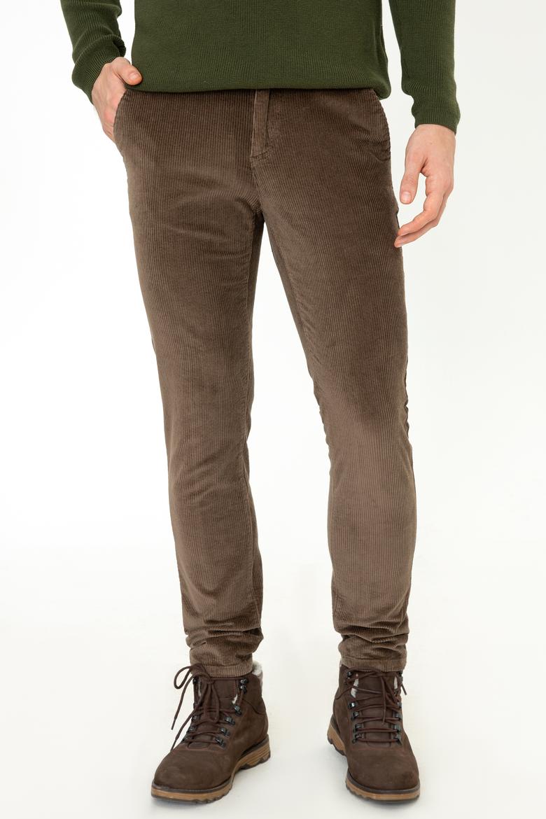 Erkek Kahverengi Kanvas Pantolon - 50236934012