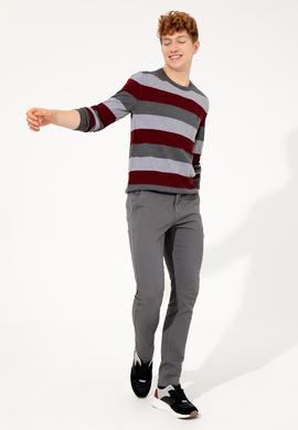 Erkek Antrasit Melanj Kazak - 50237106013