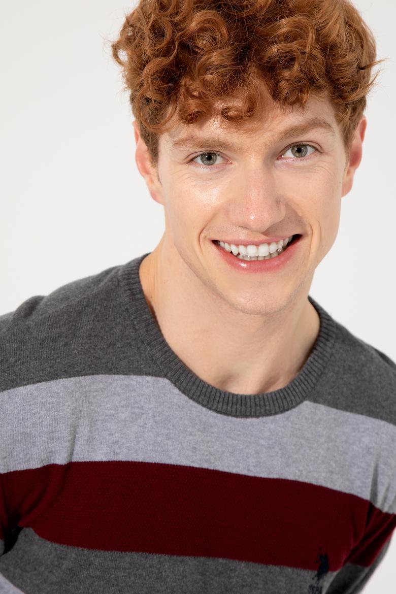 Erkek Antrasit Melanj Kazak - 50237106013