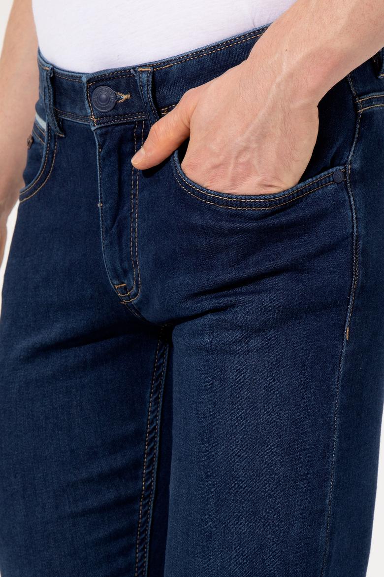 Erkek Mavi Denim Pantolon - 50247268003