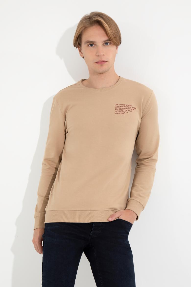 Erkek Camel Sweatshirt - 50253289031