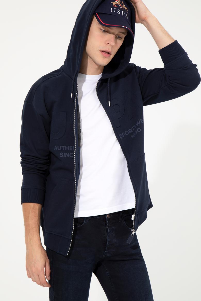 Erkek Lacivert Comfort Örme Hırka - 50253388002