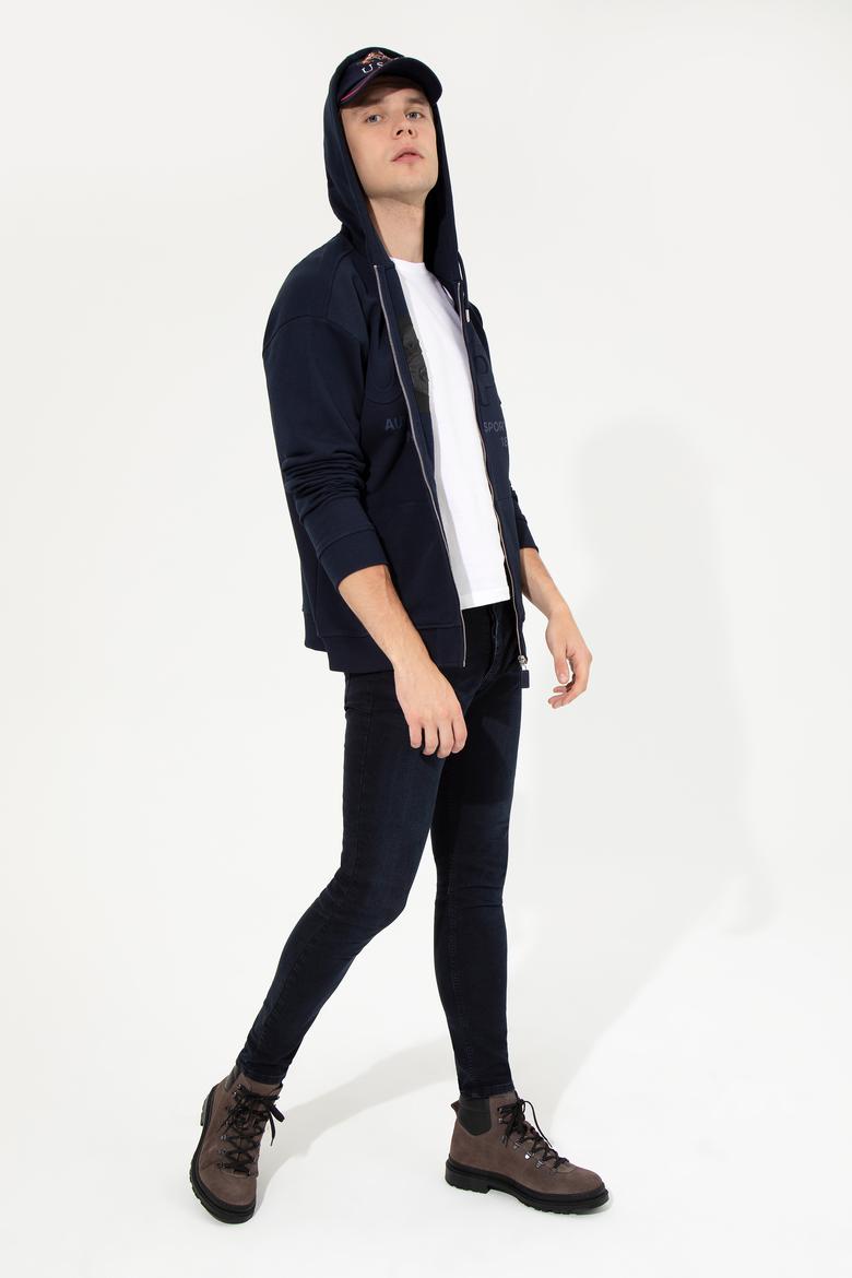 Erkek Lacivert Comfort Örme Hırka - 50253388002