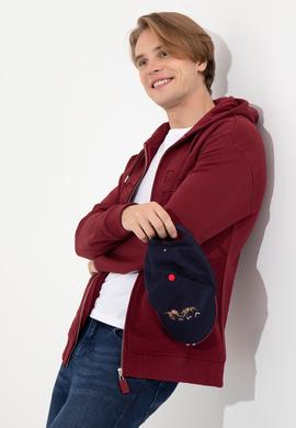 Erkek Vişne Örme Hırka - 50253388022