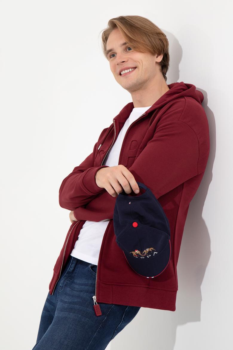 Erkek Vişne Örme Hırka - 50253388022