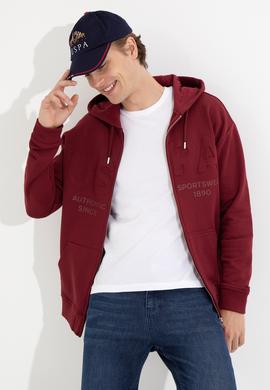 Erkek Vişne Örme Hırka - 50253388022