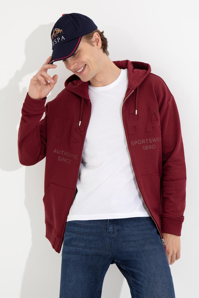 Erkek Vişne Örme Hırka