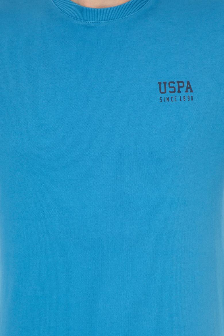 Erkek Kobalt Mavi Basic Sweatshirt - 50257281069