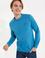 Erkek Kobalt Mavi Basic Sweatshirt