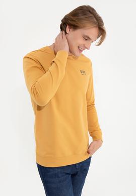 Erkek Safran Basic Sweatshirt - 50257281106