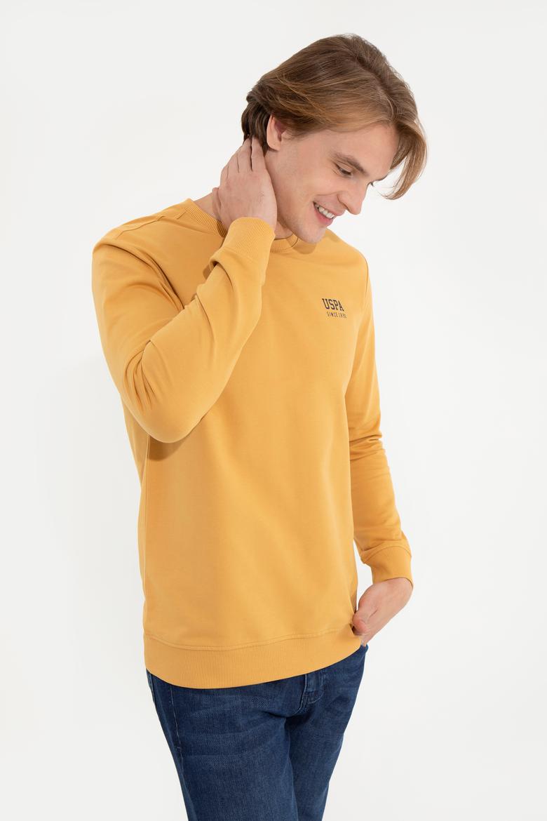 Erkek Safran Basic Sweatshirt