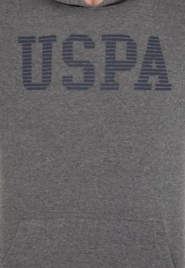 Erkek Antrasit Melanj Kapüşonlu Basic Sweatshirt - 50257164030