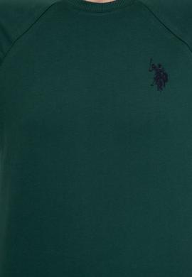 Erkek Yeşil Basic Sweatshirt - 50257289050