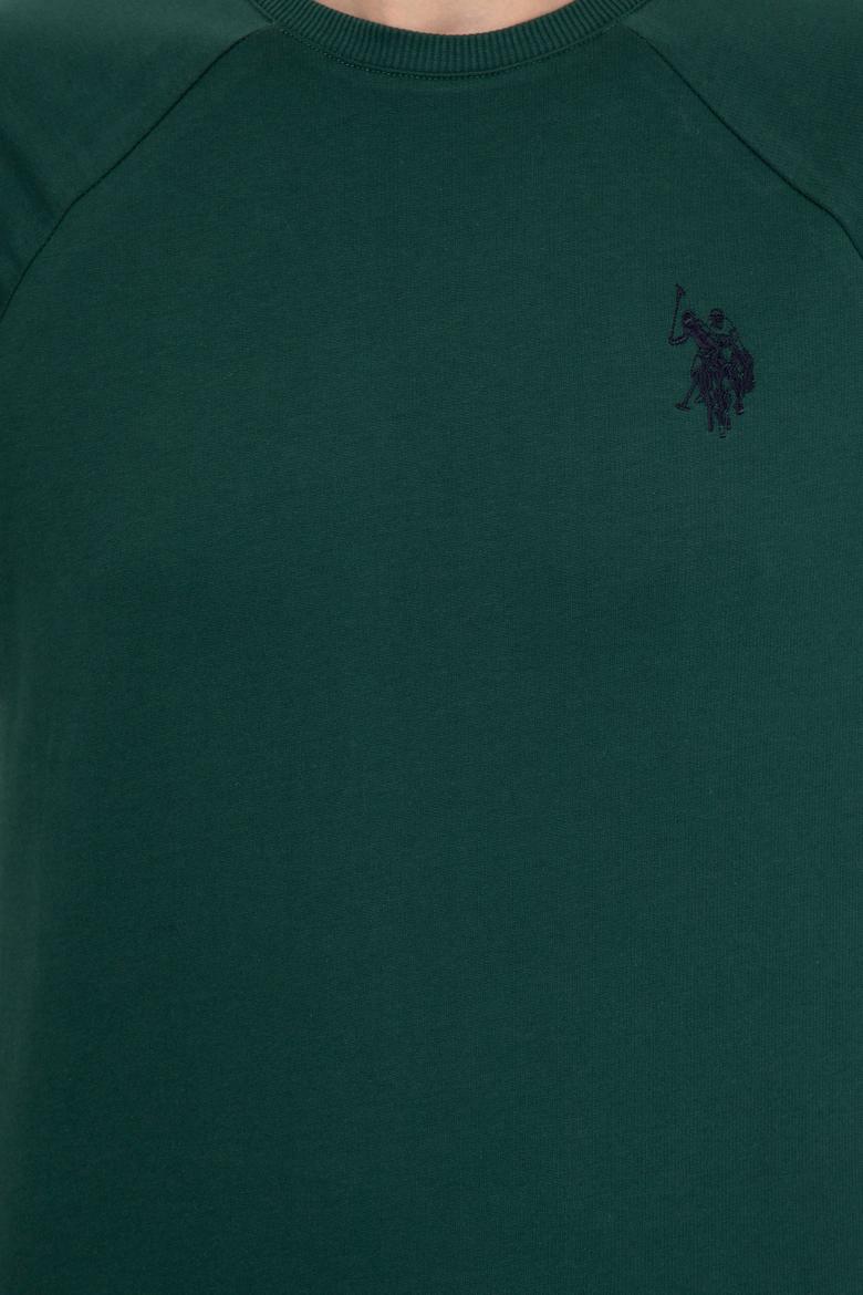 Erkek Yeşil Basic Sweatshirt - 50257289050