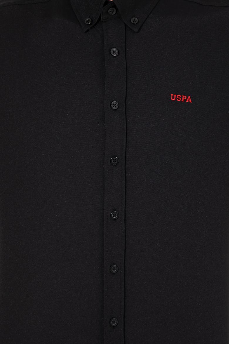 Erkek Siyah Uzun Kollu Basic Gömlek - 50262491017