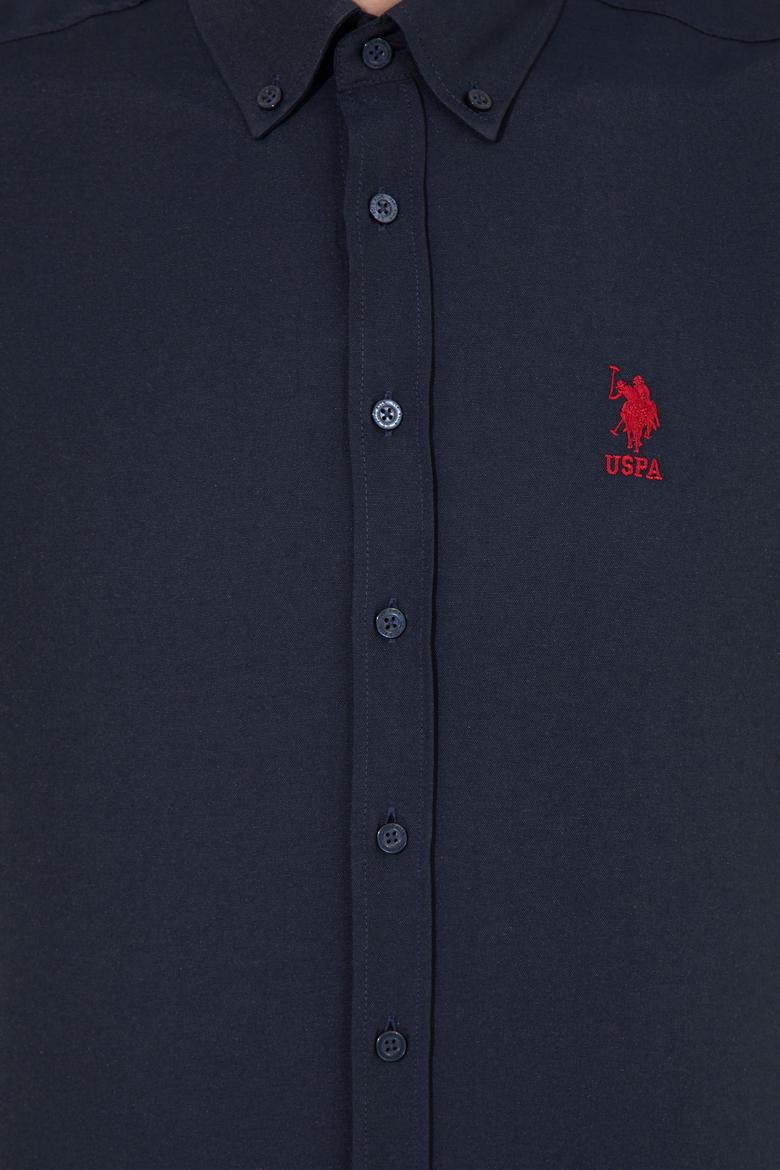 Erkek Lacivert Uzun Kollu Basic Gömlek - 50262534016