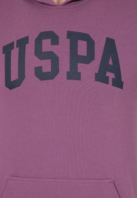 Erkek Menekşe Kapüşonlu Basic Sweatshirt - 50257173071