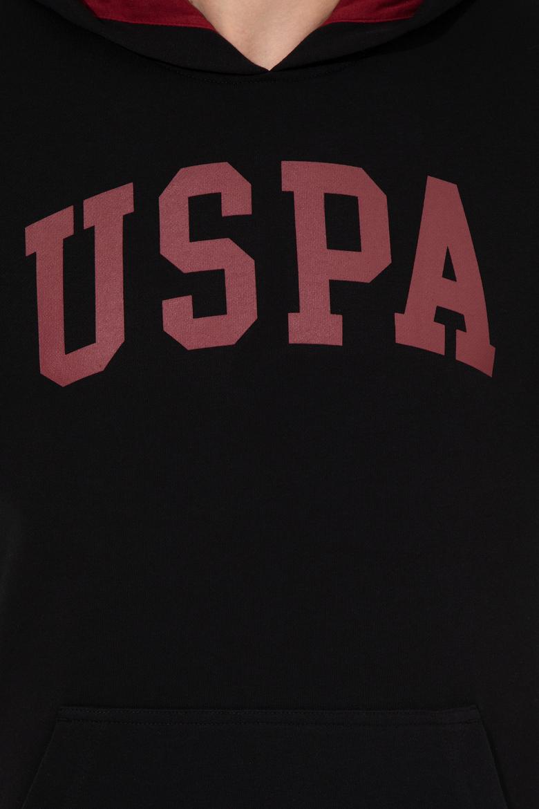 Erkek Siyah Kapüşonlu Basic Sweatshirt - 50257173091