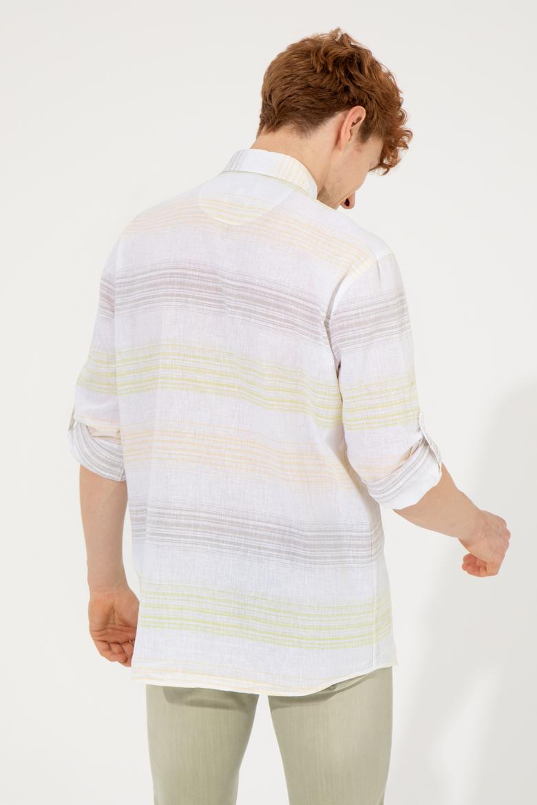 Erkek Safran Uzun Kollu Gömlek - 50246789017