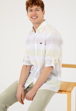 Erkek Safran Uzun Kollu Gömlek - 50246789017