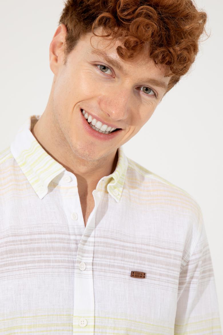 Erkek Safran Uzun Kollu Gömlek - 50246789017