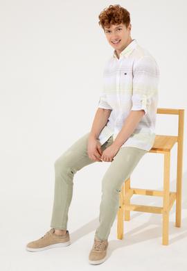 Erkek Safran Uzun Kollu Gömlek - 50246789017