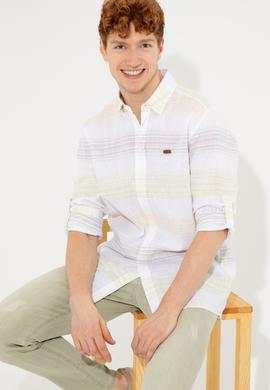 Erkek Safran Uzun Kollu Gömlek - 50246789017