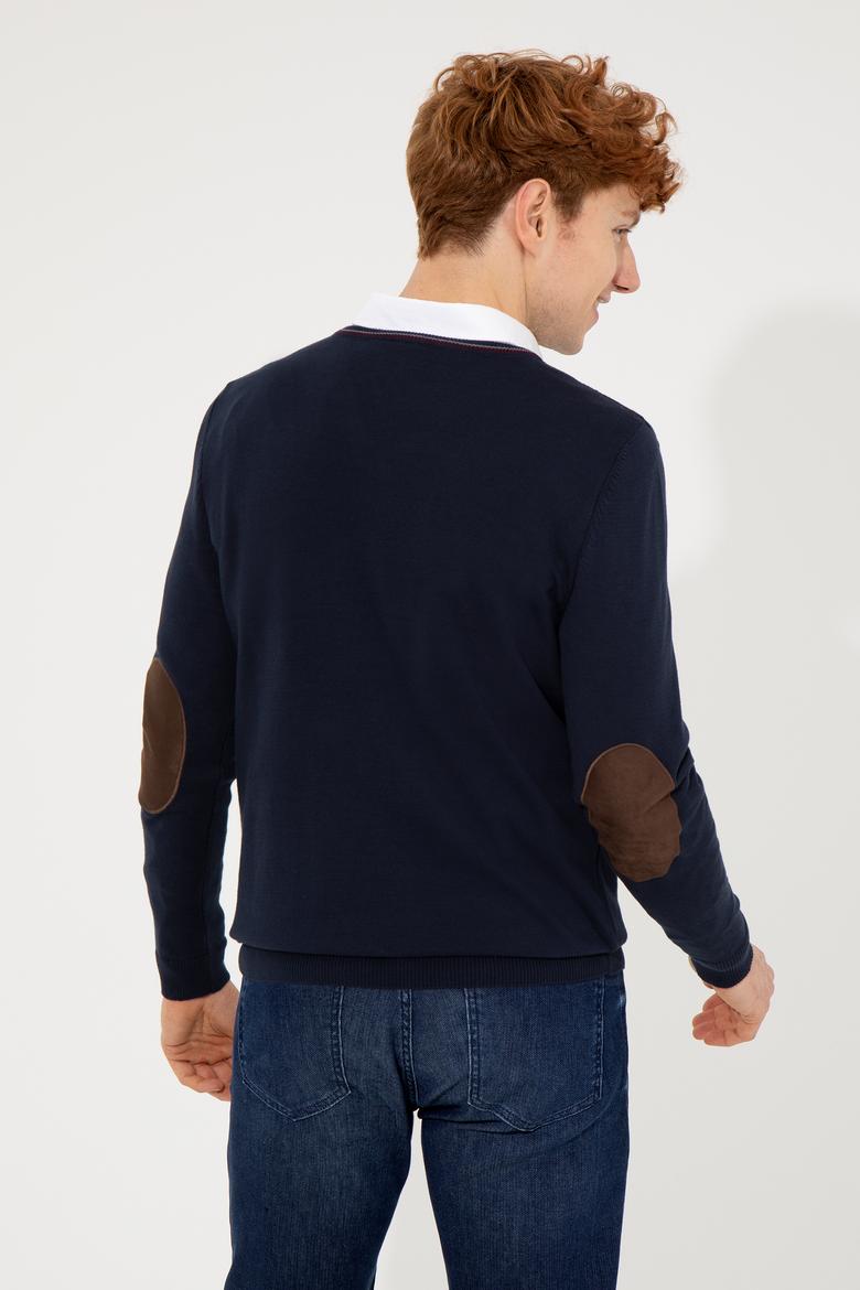 Erkek Lacivert Basic Kazak - 50251886001