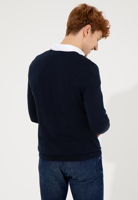 Erkek Lacivert Basic Kazak - 50253445005