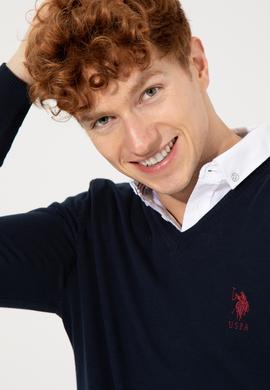 Erkek Lacivert Basic Kazak - 50253445005