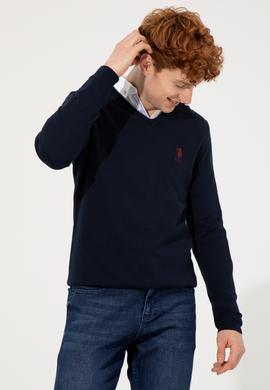 Erkek Lacivert Basic Kazak - 50253445005