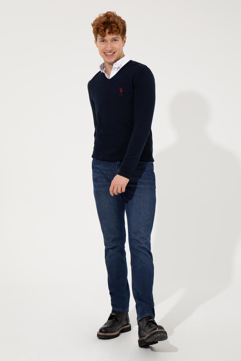 Erkek Lacivert Basic Kazak - 50253445005