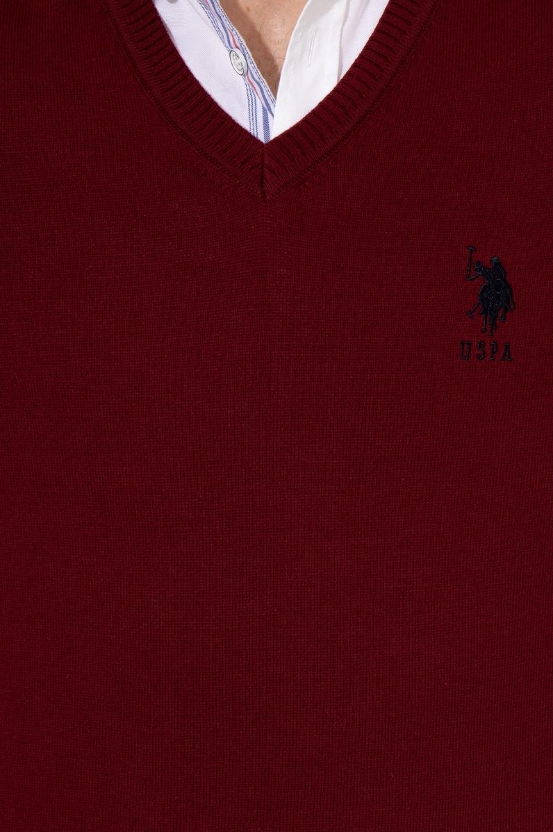 Erkek Bordo Basic Kazak