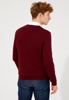 Erkek Bordo Basic Kazak - 50253445036